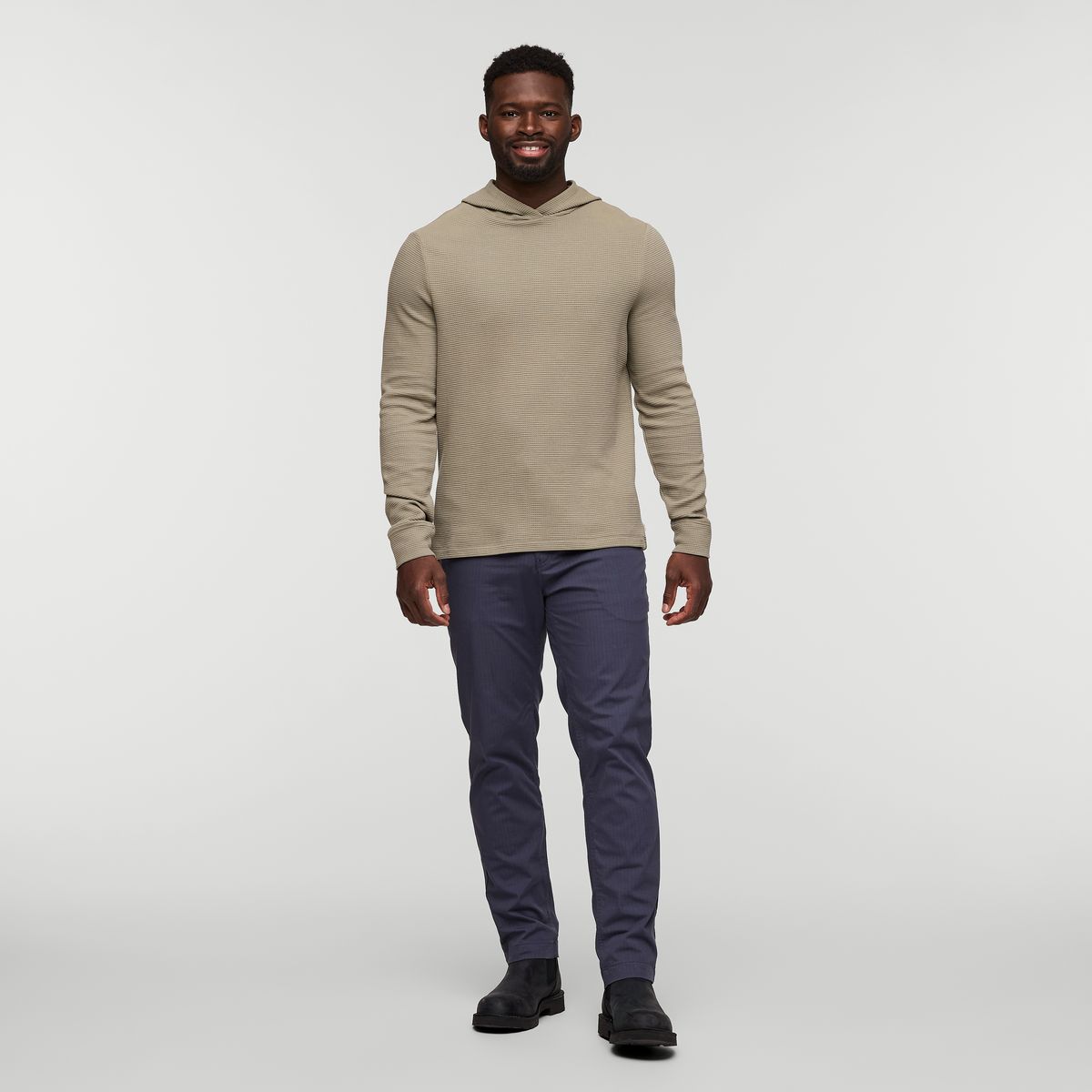 Alternative view of Atajo Long Sleeve Waffle Hoodie   Men's