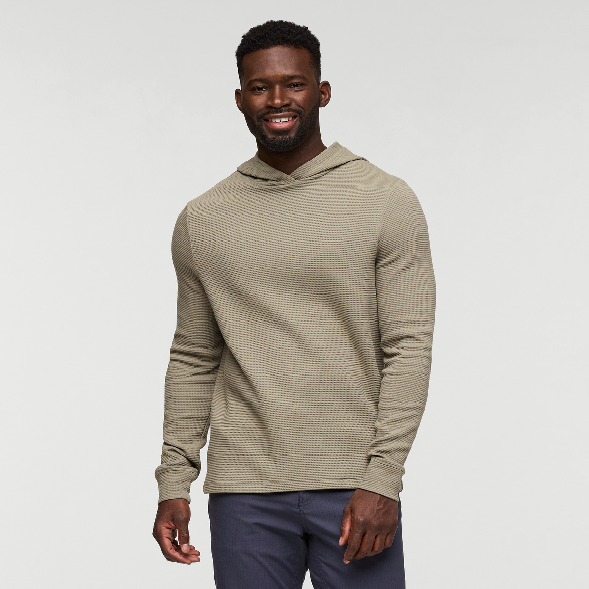 Atajo Long Sleeve Waffle Hoodie   Men's