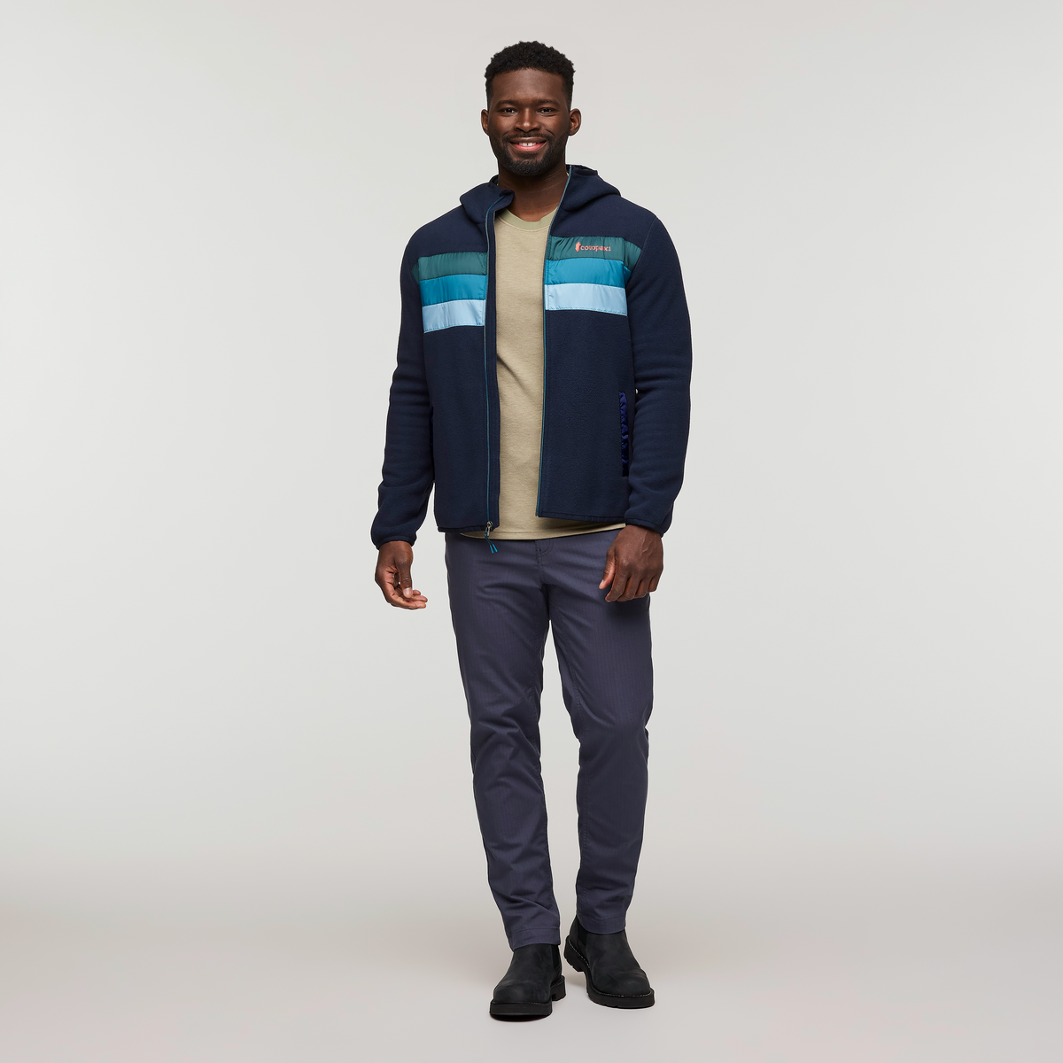 Alternative view of Teca Fleece Hooded Full Zip Jacket   Men's