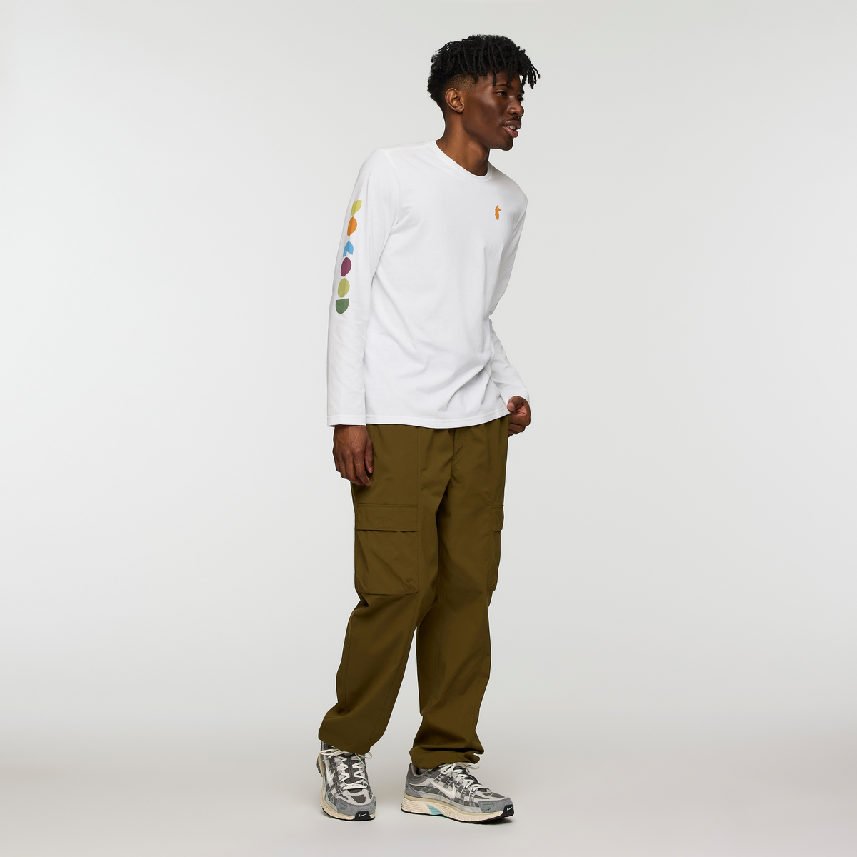 Alternative view of Geo Do Good Long Sleeve T Shirt   Men's