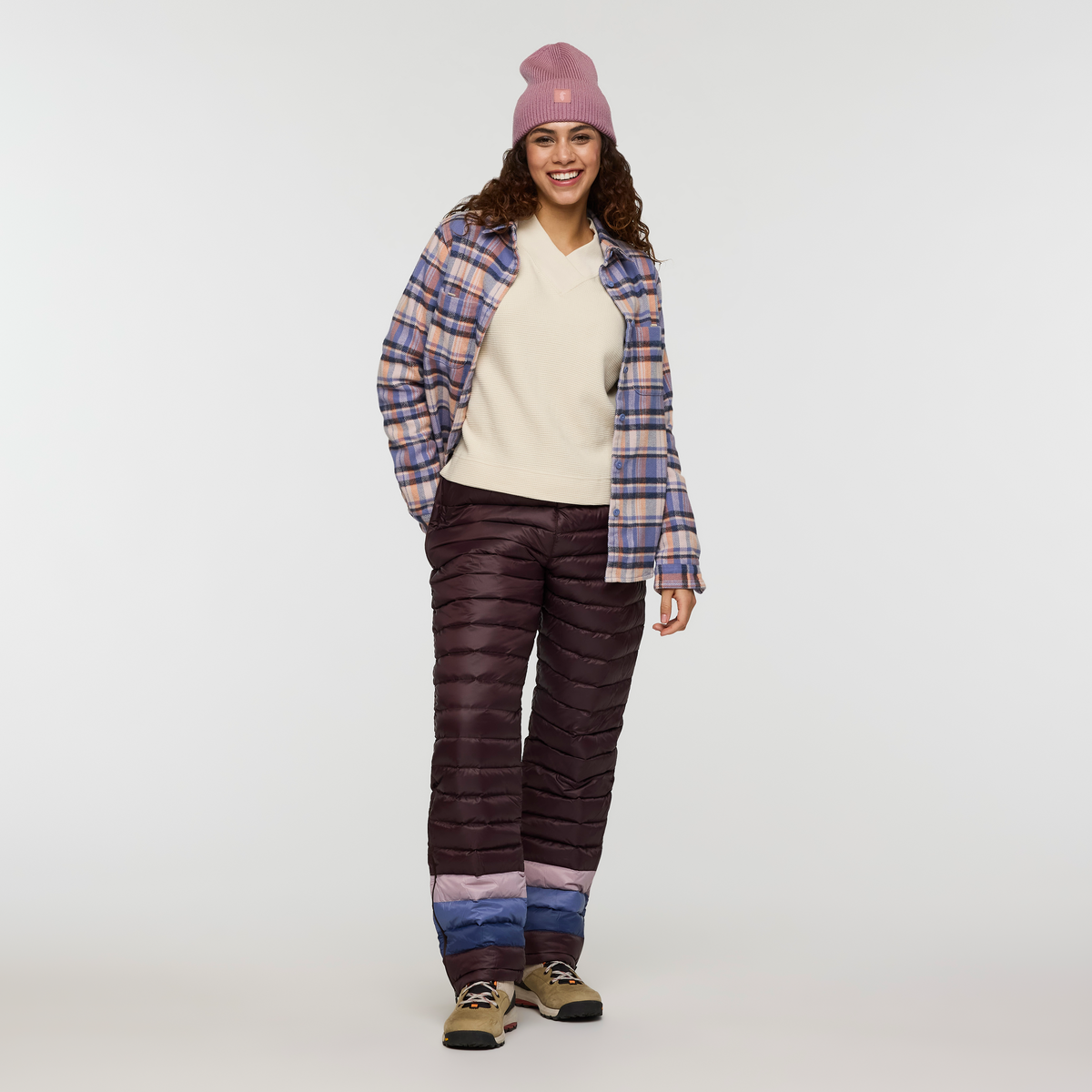 Alternative view of Atajo Long Sleeve Waffle V Neck   Women's