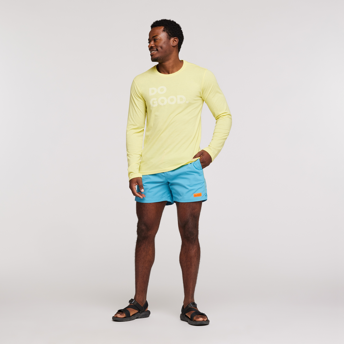 Alternative view of Do Good Long Sleeve T Shirt   Men's