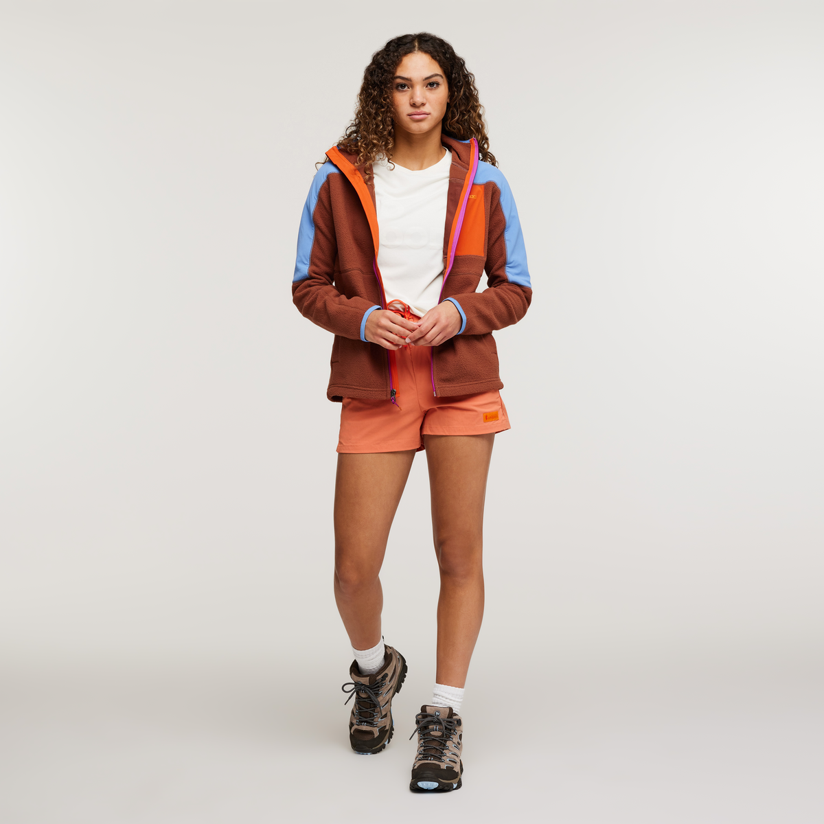 Alternative view of Abrazo Hooded Full Zip Fleece Jacket   Women's black