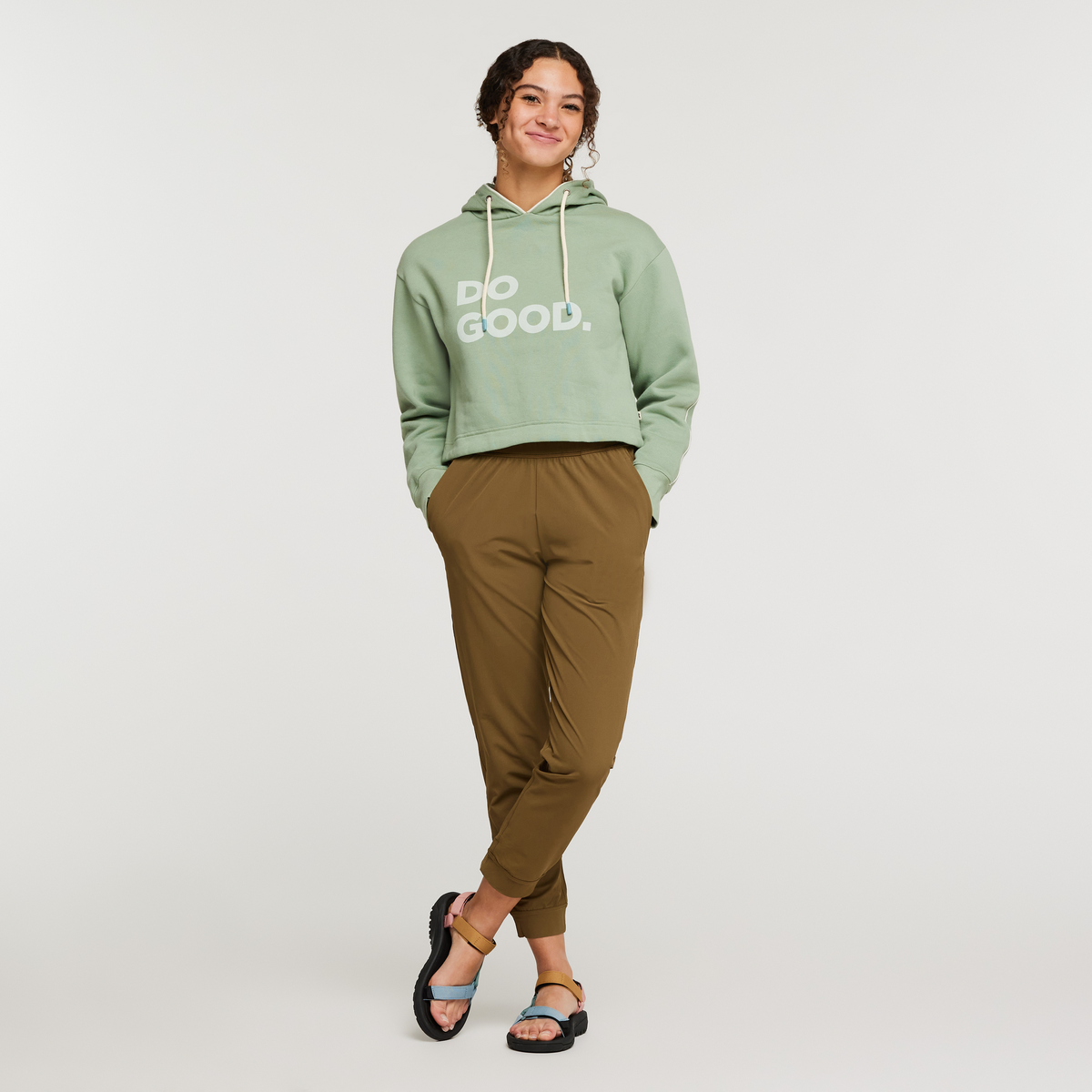 Alternative view of Do Good Crop Sweatshirt   Women's