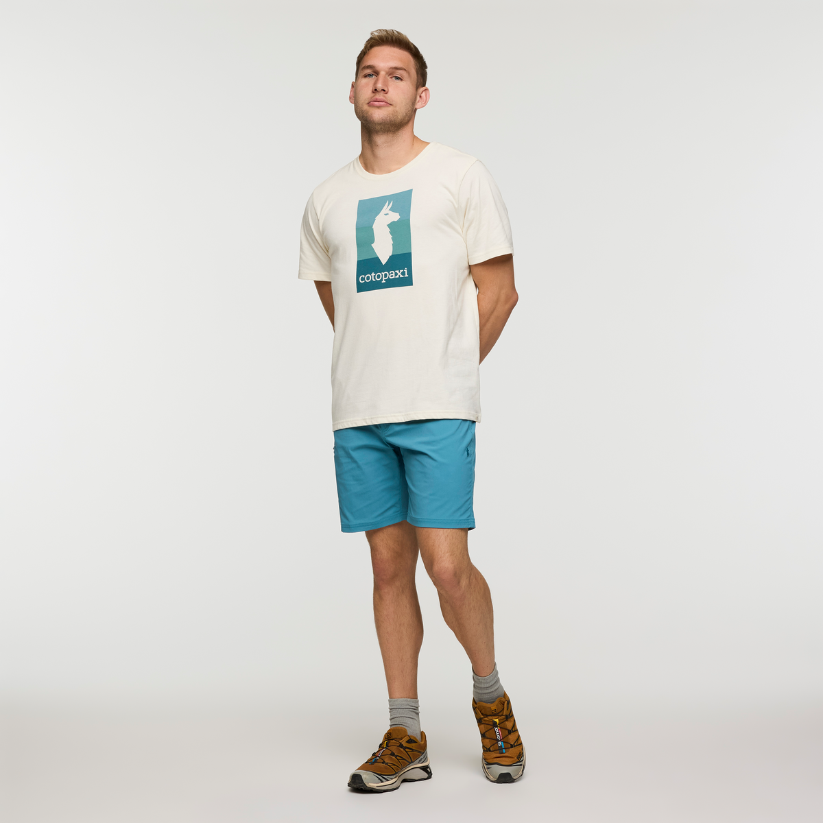 Alternative view of Llama Block T Shirt   Men's