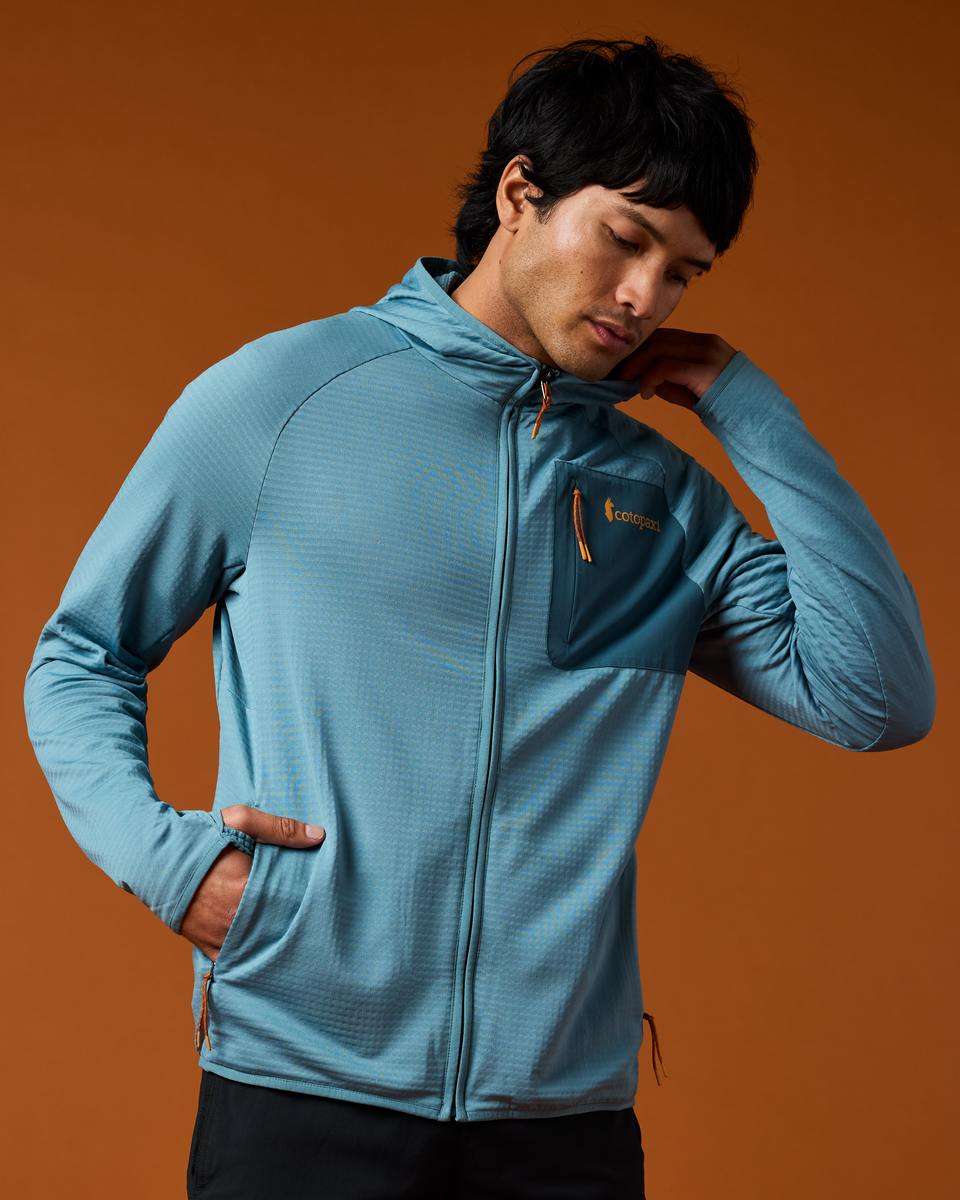 Otero Fleece Full Zip Hooded Jacket   Men's