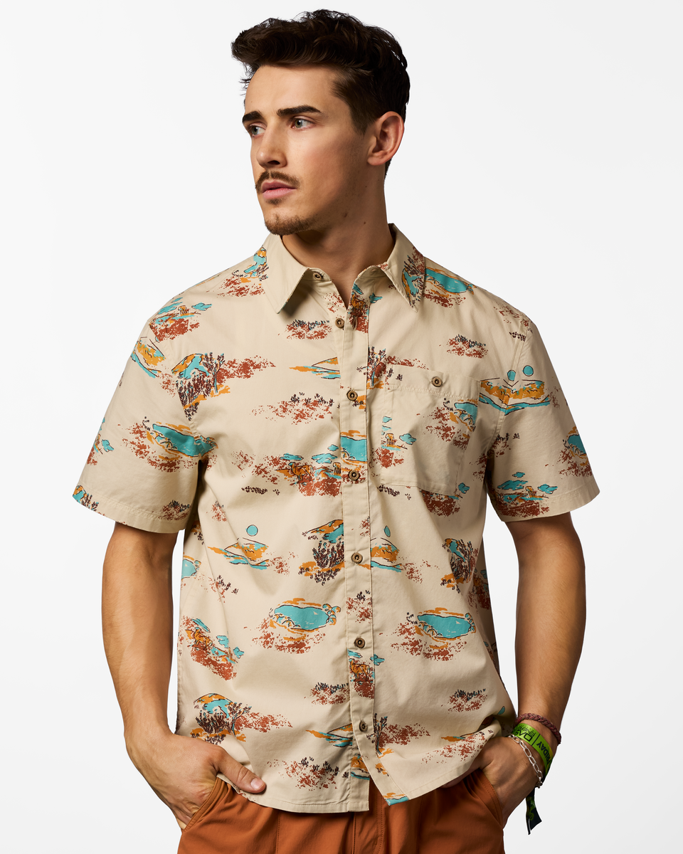 Estival Button Up Shirt   Print   Men's
